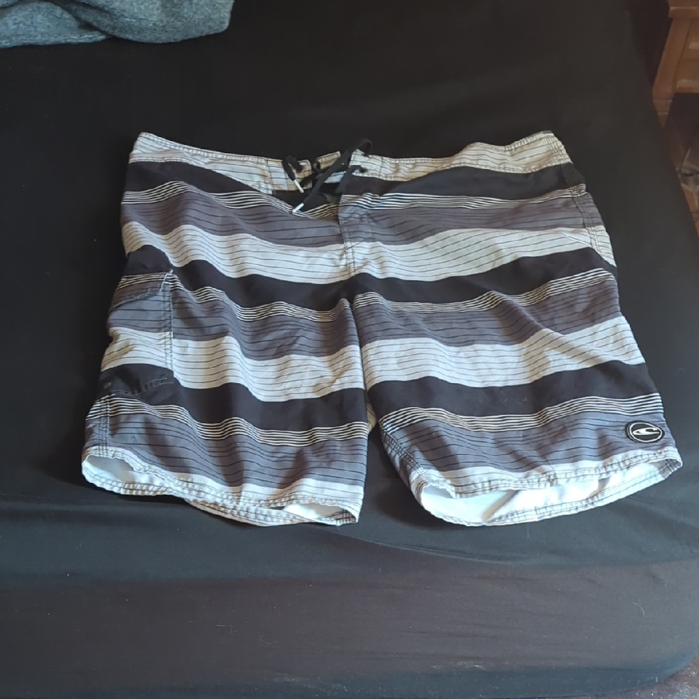 Billabong Black and White Board Shorts Classic Swimwear